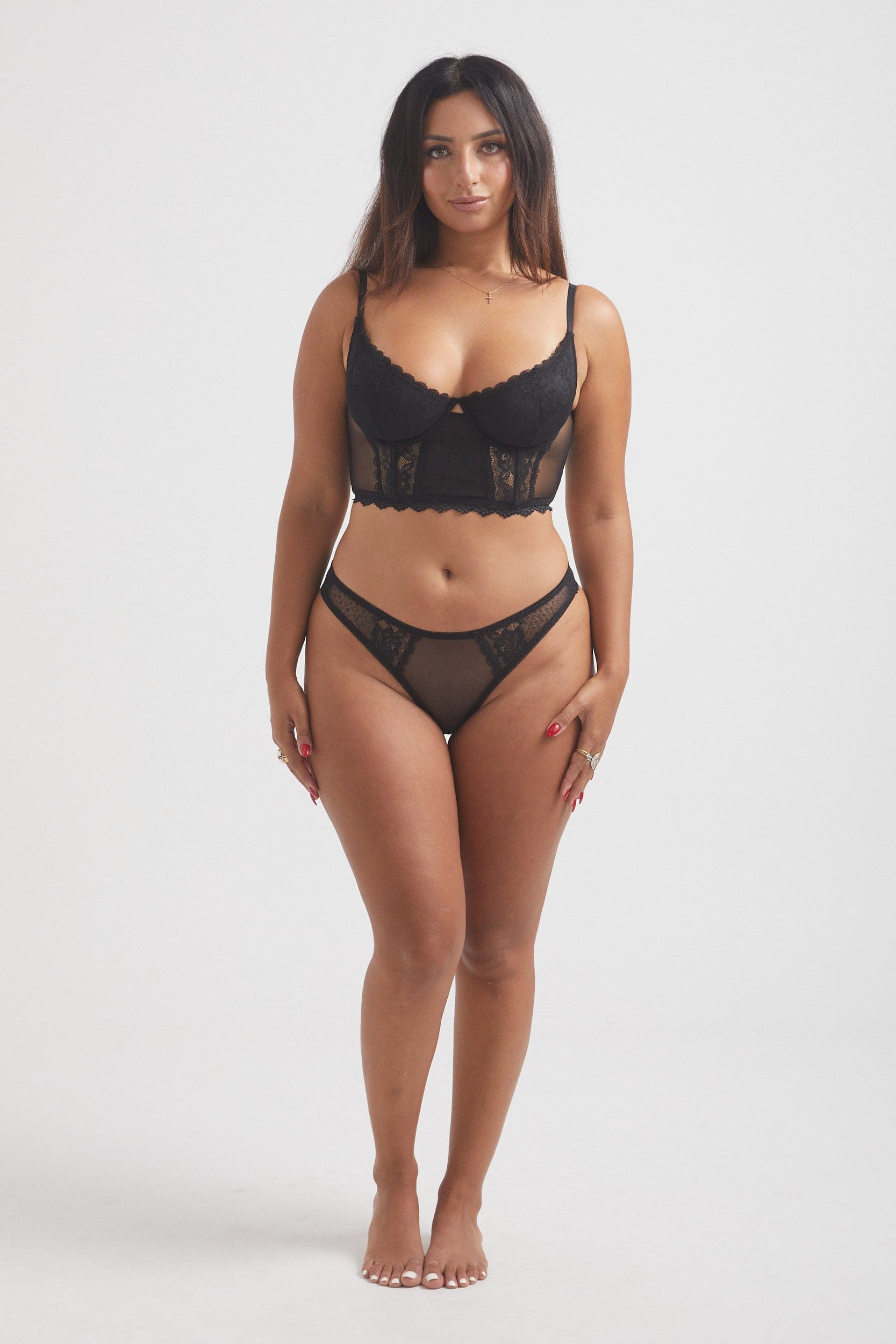 Emily Cheeky Knicker - Black