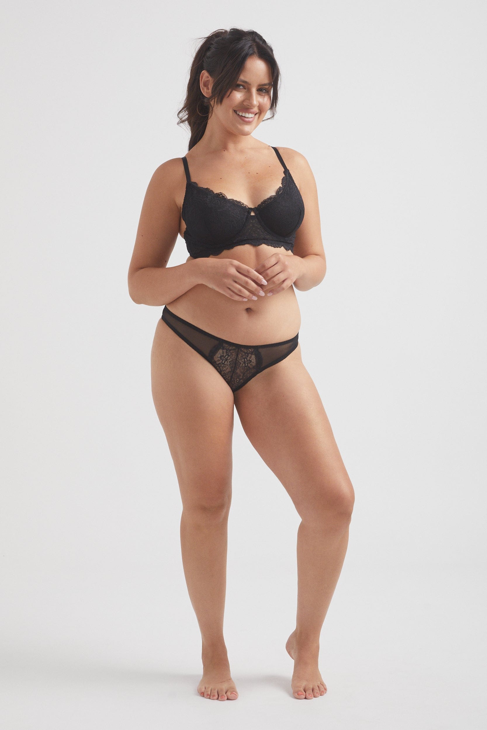 Sophie Cheeky Knicker - Black